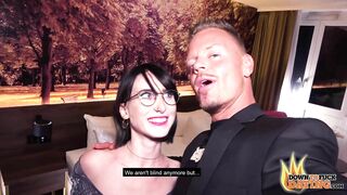 PublicSexDate - Petite Goth Slut Lou Nesbit Fucked by Blind Date in Hotel Room