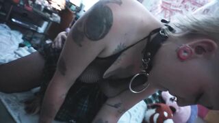 Quickie Fishnets and Cunnilingus