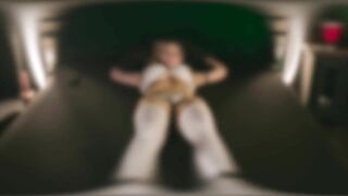 Trying My new Toys (part 6) Goth Teen Tied to Bed Cums from Vibrator