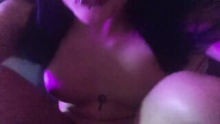 Goth teen gets choked and pounded