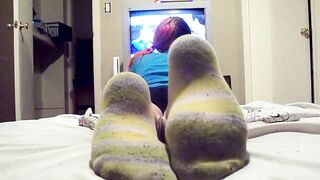 Goth girl dirty socks ignore