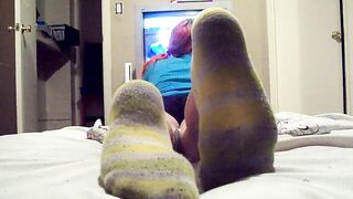 Goth girl dirty socks ignore