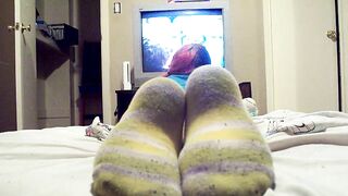 Goth girl dirty socks ignore