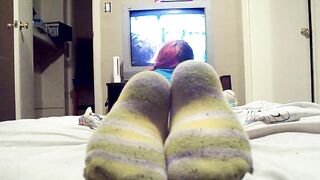 Goth girl dirty socks ignore