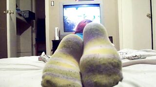 Goth girl dirty socks ignore