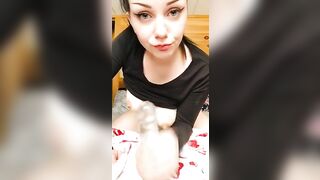 Hot Goth Babe Creaming on Your Big Cock POV
