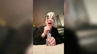 Goth Egg POV Riding and Sucking Toy