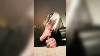 Goth Egg POV Riding and Sucking Toy