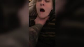 Fucking on my Roommates Bed while She’s in the Bathroom POV