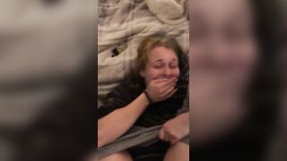 Fucking on my Roommates Bed while She’s in the Bathroom POV