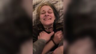 Fucking on my Roommates Bed while She’s in the Bathroom POV