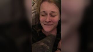 Fucking on my Roommates Bed while She’s in the Bathroom POV