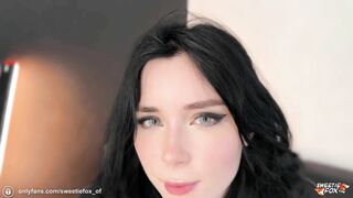 SweetieFox Anal Hard Fuck with Black Metal Beauty in Stockings and Facial POV