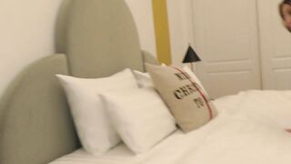 Wet Squirt on her Sexy Tummy after Hard Home Fucking