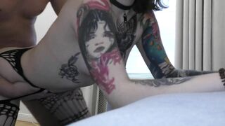 Wet Squirt on her Sexy Tummy after Hard Home Fucking