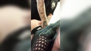 Goth Teen Likes it mean