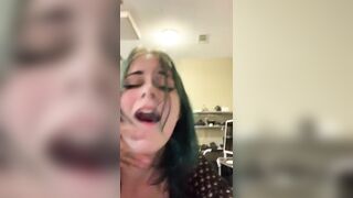 Goth Teen Likes it mean