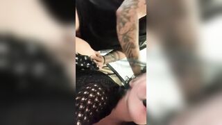 Goth Teen Likes it mean