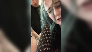 Goth Teen Likes it mean