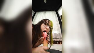 GothEgg Treating you to BJ Riding and Twerking in Fishnets