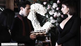 BurningAngel Hot Babe Ivy Lebelle is Rough Fucked by his Mourning Friend