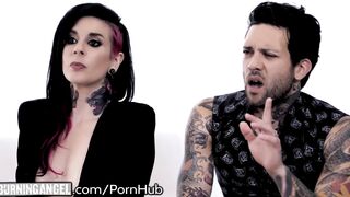 Joanna Angel Shares Cock with Hot Babysitter Mia Malkova!!!