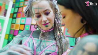 Crazy ANAL Toys - Alternative Tattooed Lesbians Strech there Assholes - ATM