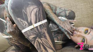 Tattoo Girl get ANAL Fucked Balls Deep with 0% Pussy - Big Dick, Sloopy BJ, Gape, Prolapse, Facial
