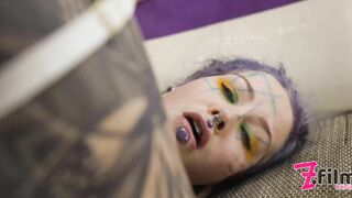 Tattoo Girl get ANAL Fucked Balls Deep with 0% Pussy - Big Dick, Sloopy BJ, Gape, Prolapse, Facial