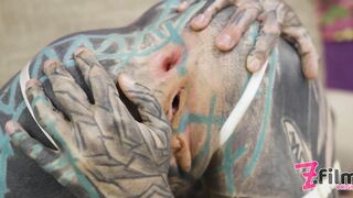 Tattoo Girl get ANAL Fucked Balls Deep with 0% Pussy - Big Dick, Sloopy BJ, Gape, Prolapse, Facial