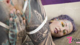 Tattoo Girl get ANAL Fucked Balls Deep with 0% Pussy - Big Dick, Sloopy BJ, Gape, Prolapse, Facial