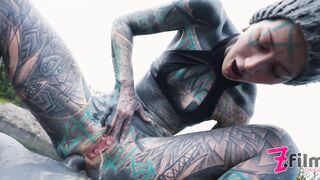 Tattooed ANUSKATZZ Gets ASS FUCKED in Public / Outdoors, Gape, ANAL - Punk - Goth