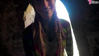 Dreadhead Horny HIPPIE Girl Gets ANAL Fuck Outdoors by Tattooed Dick - POV