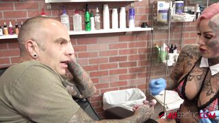 Big Titty Evilyn Ink Tattoos Sascha then Gets Fucked