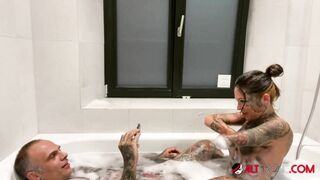 Tattooed Hottie Lucy ZZZ Fucked Hard in the Bathtub