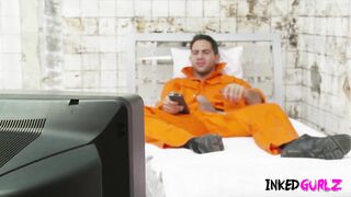 Inked Gurlz - Tanya Tate a Perfect Boobs Tattooed Blonde Gal is Banged Intensely by Demetri Xx.