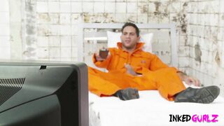 Inked Gurlz - Tanya Tate a Perfect Boobs Tattooed Blonde Gal is Banged Intensely by Demetri Xx.