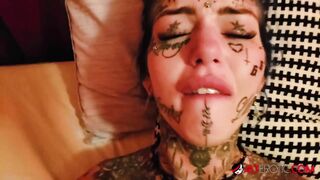 Inked up Beauty Amber Luke Craves a Big Cock