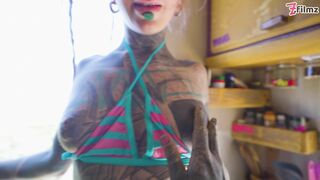 Naughty Couple having Wild Sex in Nature and in their Camper