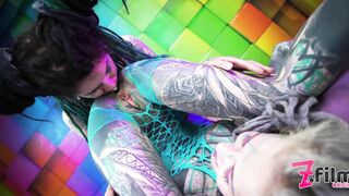 Tattoo Teens Female Domination, ANAL Fuck, Strap On, Gaping Ass, Prolapse, Crazy Big Toys