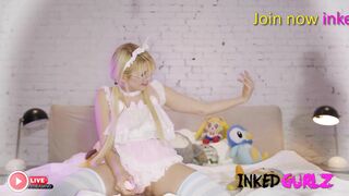 Inked Gurlz - Kawaii EGirl get it in the Ass & Play with a Plug