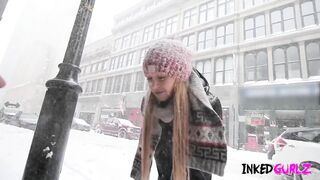 Inked Gurlz - Inked Babes Nailed Hard by a Homeless Dude