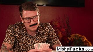 Misha Montana Playing some Cards and Cums