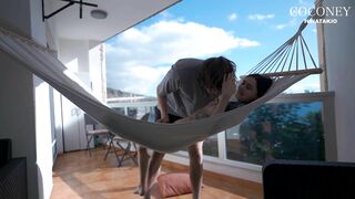 It was my first Time on Public Balcony ♡