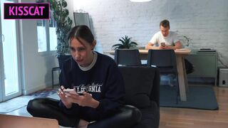 Step Sister Dreams of Big Cock and get Accident Creampie in Share Bed after Fucked with Step Brother