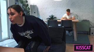 Step Sister Dreams of Big Cock and get Accident Creampie in Share Bed after Fucked with Step Brother