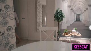 S2E5: Step Mom Helps to Cum Step Son in Share Bed while Working till get Pussy Creampie and Facial