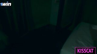 Step Mom Fucks with Step Son till twice Cum in Shared Hotel Room with one Bed