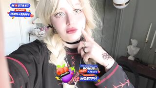 May i Cum in my Tights and then Fill your Mouth with Real SQUIRT? Hot Teen Goth Girl Videocall you