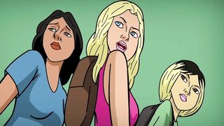 PAWG Stripper Gets in some Trouble in the back